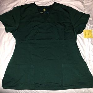 Hunter green scrub set